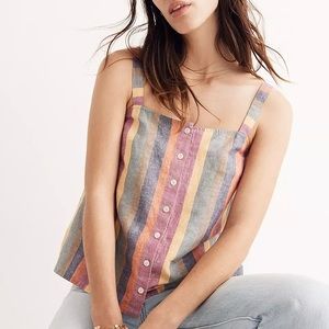Madewell Rainbow Stripe Tank Top